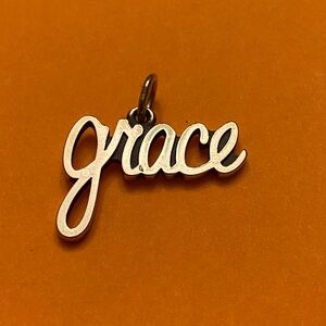 James Avery Retired “Grace” Script Charm